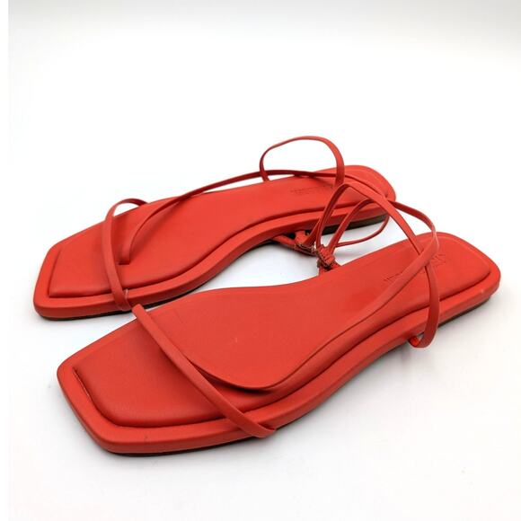 Steve Madden Lynley Women's Slingback Sandals Square Toe Red Size US6M - Picture 1 of 12
